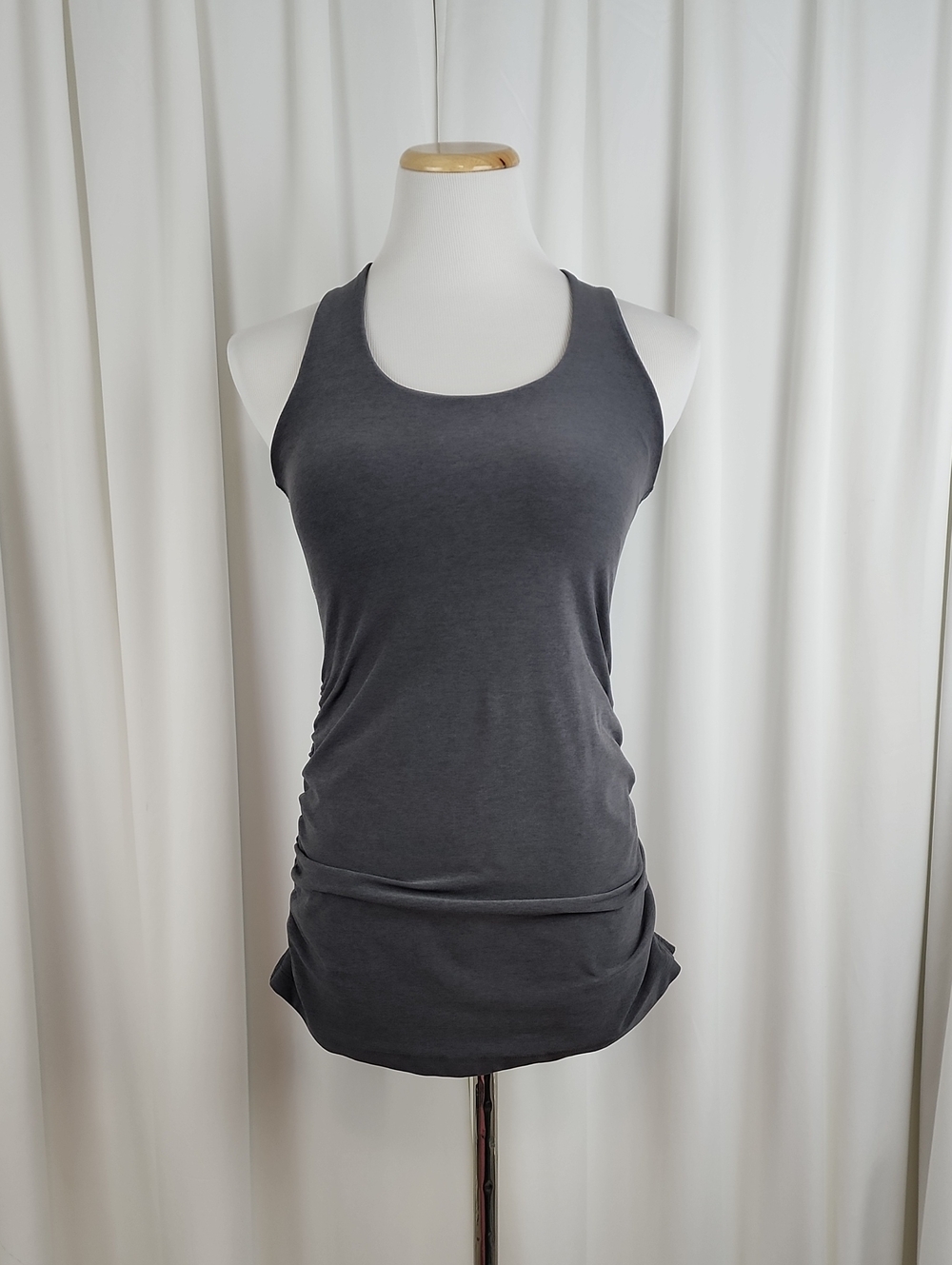 Beyond the Bump Spacedye Bases Covered Maternity Tank Top Gray Size Medium